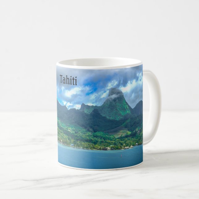 Hälsning från Tahiti Kaffemugg (Framsida höger)