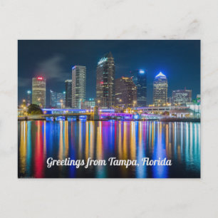 Hälsning från Tampa, Florida-vykort Vykort