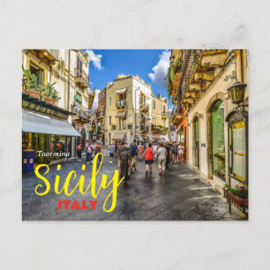 Hälsning från Taormina Sicily Italien vykort