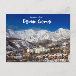 Hälsning från Telluride Colorado Scenia Postcard Vykort