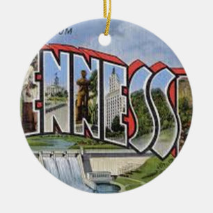 Hälsning från Tennessee Julgransprydnad Keramik