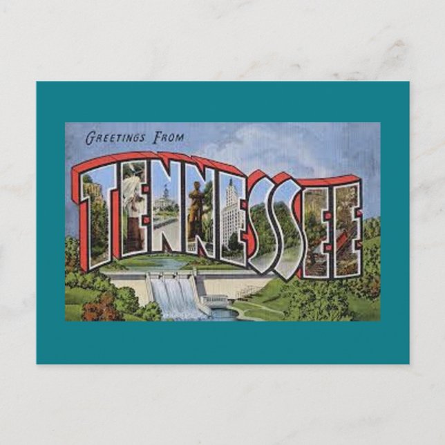 Hälsning från Tennessee Vykort (Framsida)