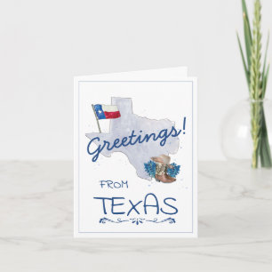 Hälsning från Texas Card Kort