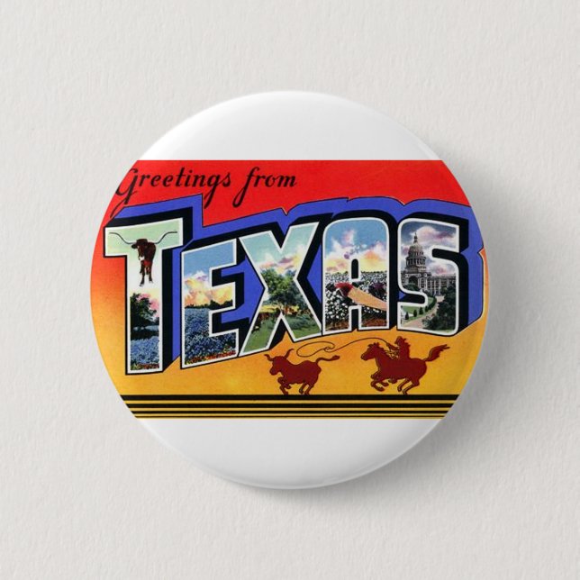 Hälsning från Texas Knapp (Framsida)