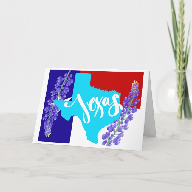 Hälsning från Texas! Kort för hälsning (Framsida)