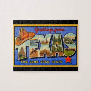 Hälsning från Texas Lone Star State Puzzle Pussel