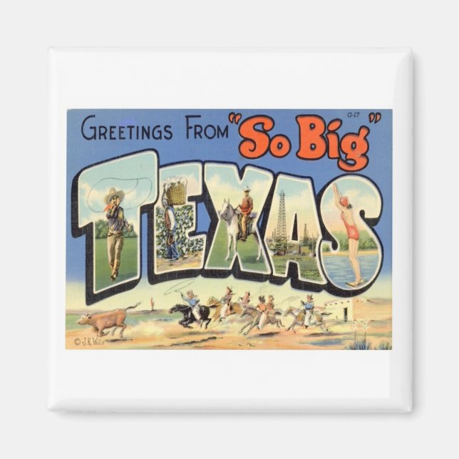 Hälsning från Texas Magnet (Framsidan)