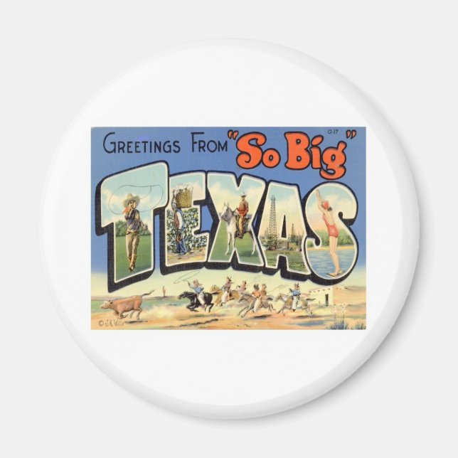 Hälsning från Texas Magnet (Framsidan)