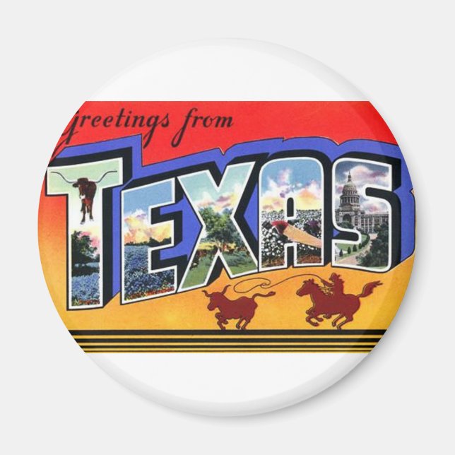 Hälsning från Texas Magnet (Framsidan)