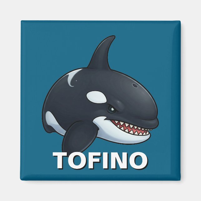Hälsning från Tofino Orca Magnet (Framsidan)