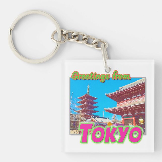 "Hälsning från Tokyo"-nyckelkedja (Framsidan)