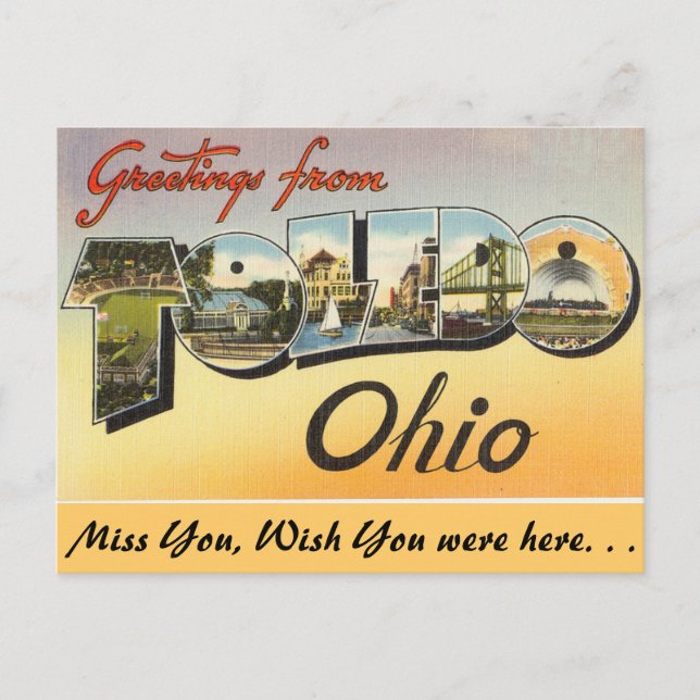 Hälsning från Toledo Vykort (Framsida)