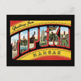 Hälsning från Topeka, Kansas Vykort