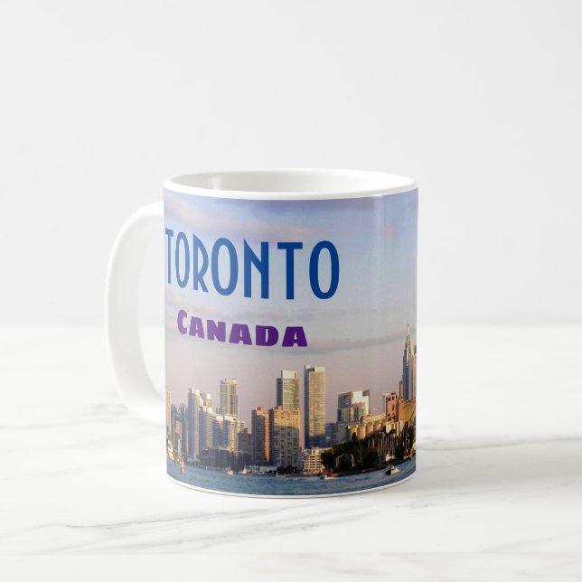Hälsning från Toronto Canada Coffee Mugg Kopp (Framsida vänster)