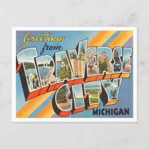 Hälsning från Traverse City, Michigan Travel Vykort