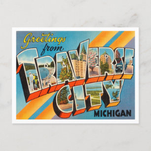 Hälsning från Traverse City, Michigan Travel Vykort