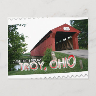 Hälsning från Troy, Ohio Vykort