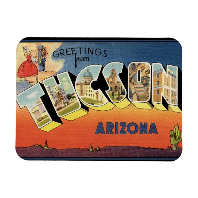 Hälsning från Tucson Arizona Magnet (Horisontell)