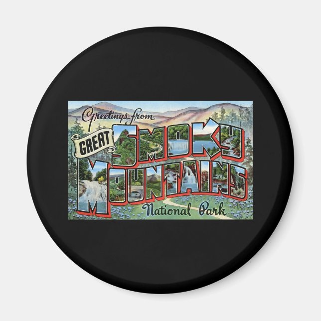 Hälsning från Underbara rökberg Magnet (Framsidan)