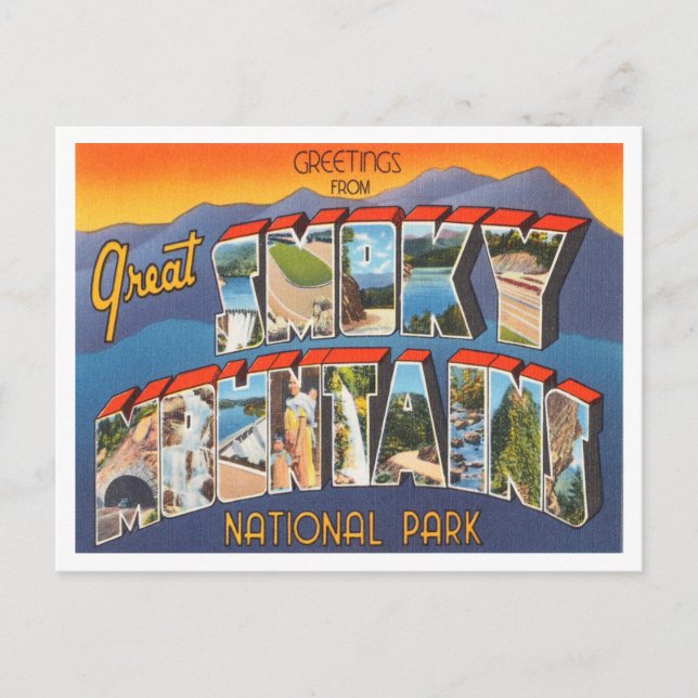 Hälsning från Underbara rökning i nationalparken Vykort (Framsida)