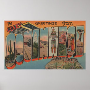 Hälsning från Underbara sydväst Poster