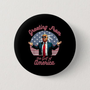 Hälsning Från Usa America Trump Patrio Golfen Knapp