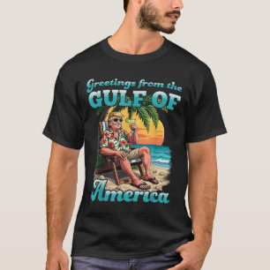 Hälsning från USA:s patriotiska Bukt T Shirt
