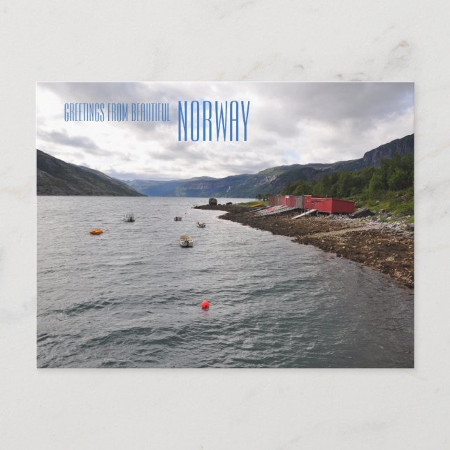 Hälsning från vackert Norge-fotokort Vykort (Framsida)