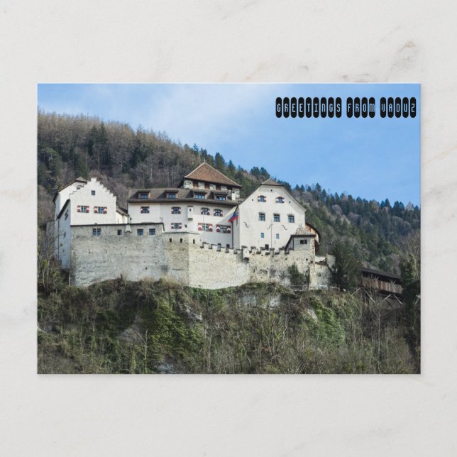Hälsning från Vaduz, Liechtenstein Vykort (Framsida)