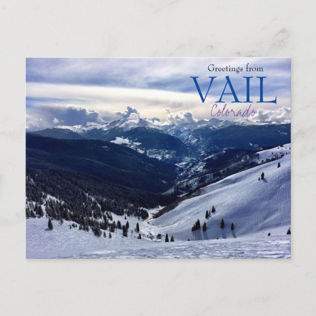 Hälsning från Vail Colorado Postcard Scenia Vykort (Framsida)