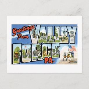 Hälsning från Valley Forge, Pennsylvania! Vykort