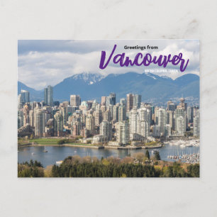 Hälsning från Vancouver Canada Postcard Vykort