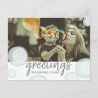 Hälsning från vårt bubbelfoto Social Avstånd foto