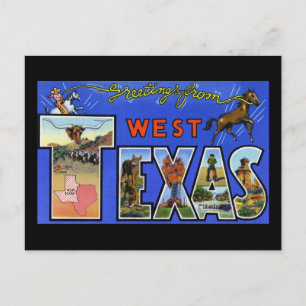 Hälsning från Väster Texas Vykort