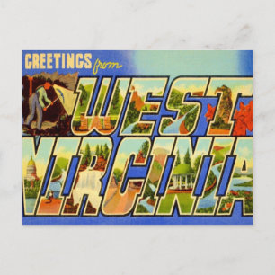 Hälsning från Väster Virginia WV Vykort
