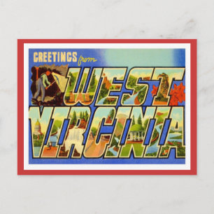 Hälsning från Väster Virginia WV Vykort