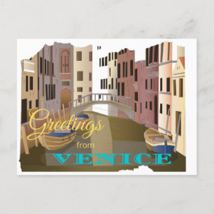 Hälsning från Venedig Italien Vykort
