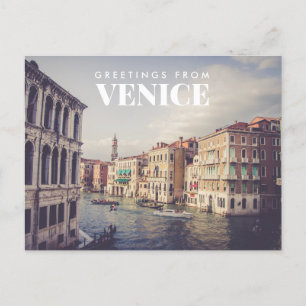 Hälsning från Venedigs Italien vykort