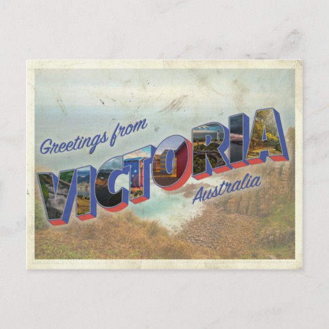 Hälsning från Victoria Australia Vykort (Framsida)