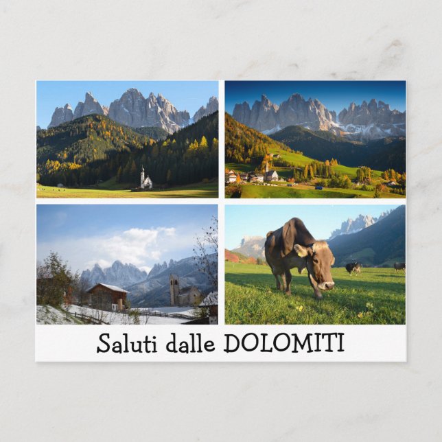 Hälsning från vykortet Dolomites Vykort (Framsida)