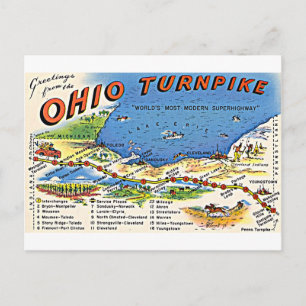 Hälsning från vykortet Ohio Turnpike Vykort