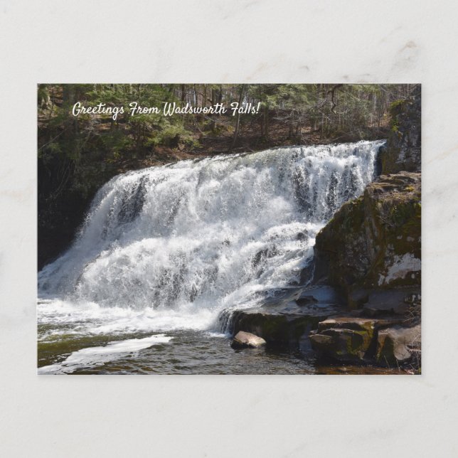 Hälsning från Wadsworth Falls souvenir-vykort Vykort (Framsida)