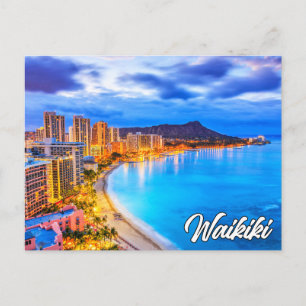 Hälsning från Waikiki, Hawaii, Förenta staterna Helg Vykort