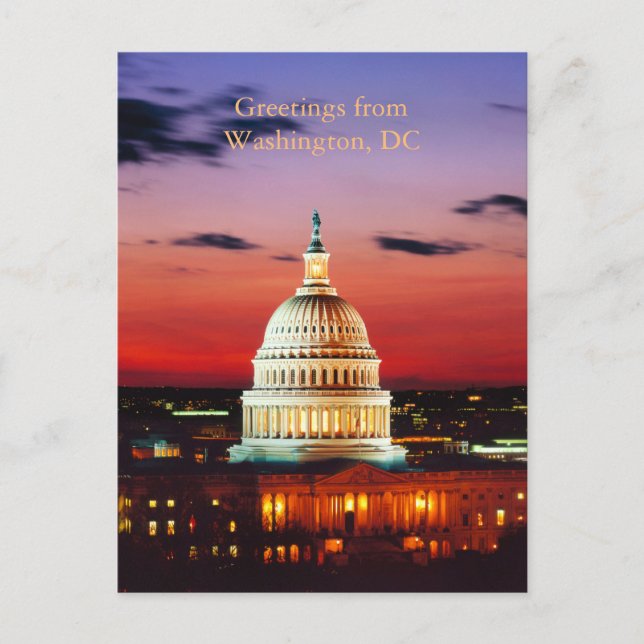 Hälsning från Washington, DC Vykort (Framsida)