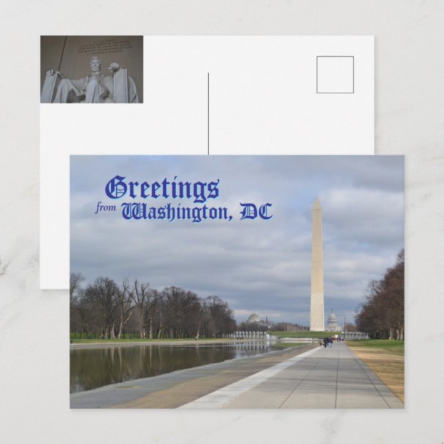 Hälsning från Washington, DC Vykort (Fram/baksida)