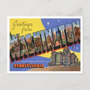 Hälsning från Washington, Pennsylvania Travel Vykort