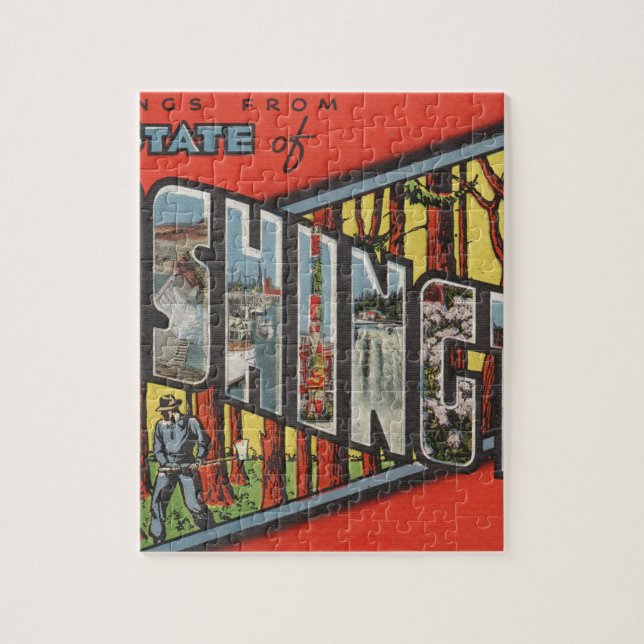 Hälsning från Washington Pussel (Vertikal)