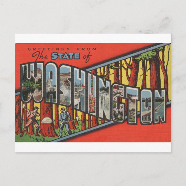 Hälsning från Washington Vykort (Framsida)