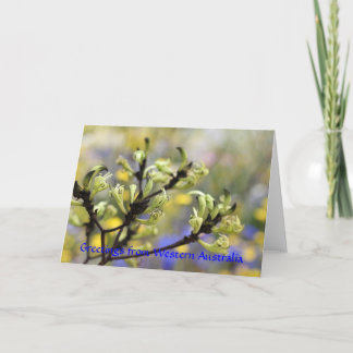 Hälsning från Westernt Australienkort Kort