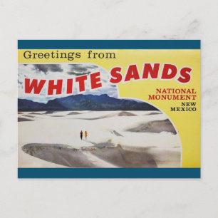 Hälsning från White Sands New mexico vykort